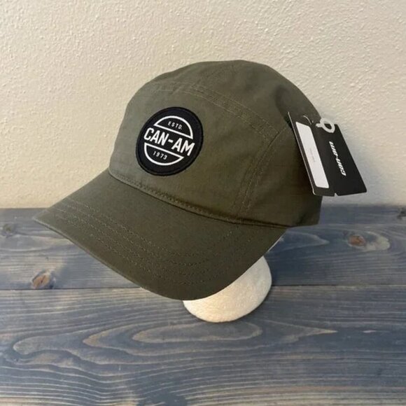Can-Am Racing Army Green 5Panel Snapback Cap-NOS(HT4) - Picture 1 of 8
